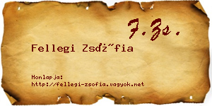 Fellegi Zsófia névjegykártya